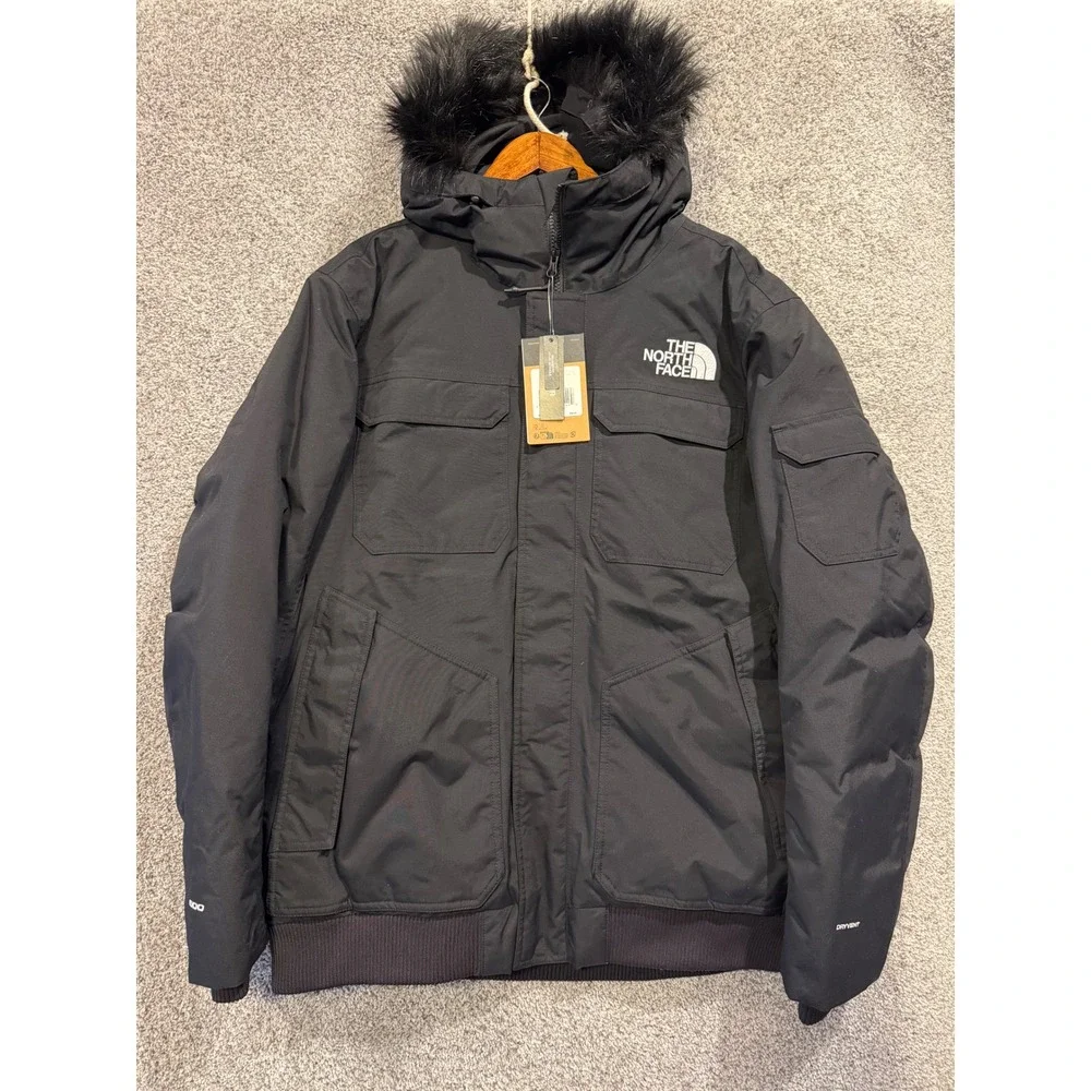The North Face Jacket Mens XL Black Gotham‎ III Down Parka Faux Fur Relaxed Fit
